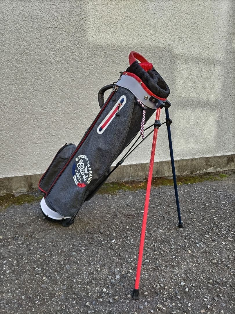 ゴルフスタンドバッグ グレー/レッド