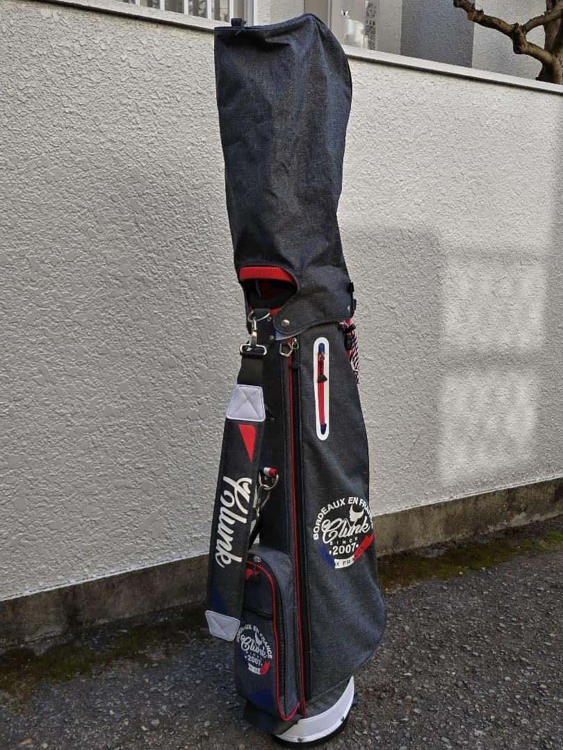 ゴルフスタンドバッグ グレー/レッド