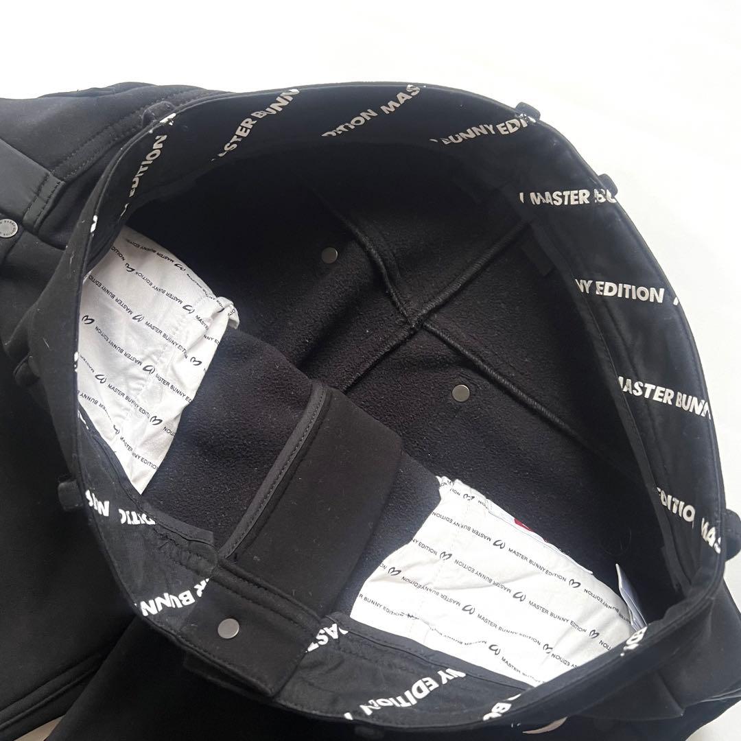 マスターバニー　パーリーゲイツ　ダンボールニット　ゴルフパンツ　裏起毛　M 黒