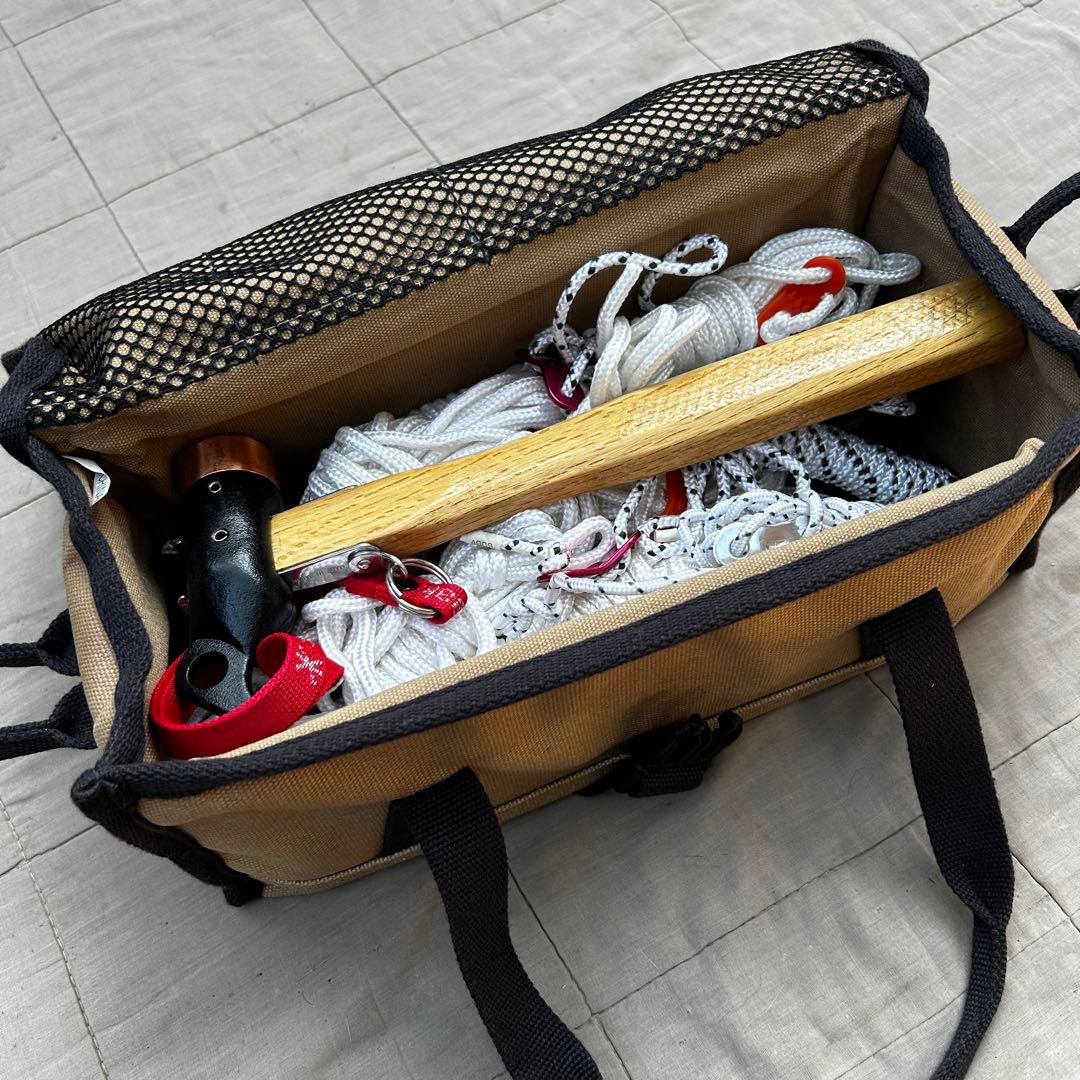 スノーピーク マルチコンテナ ペグ30 ペグハンマー ロープなど まとめて