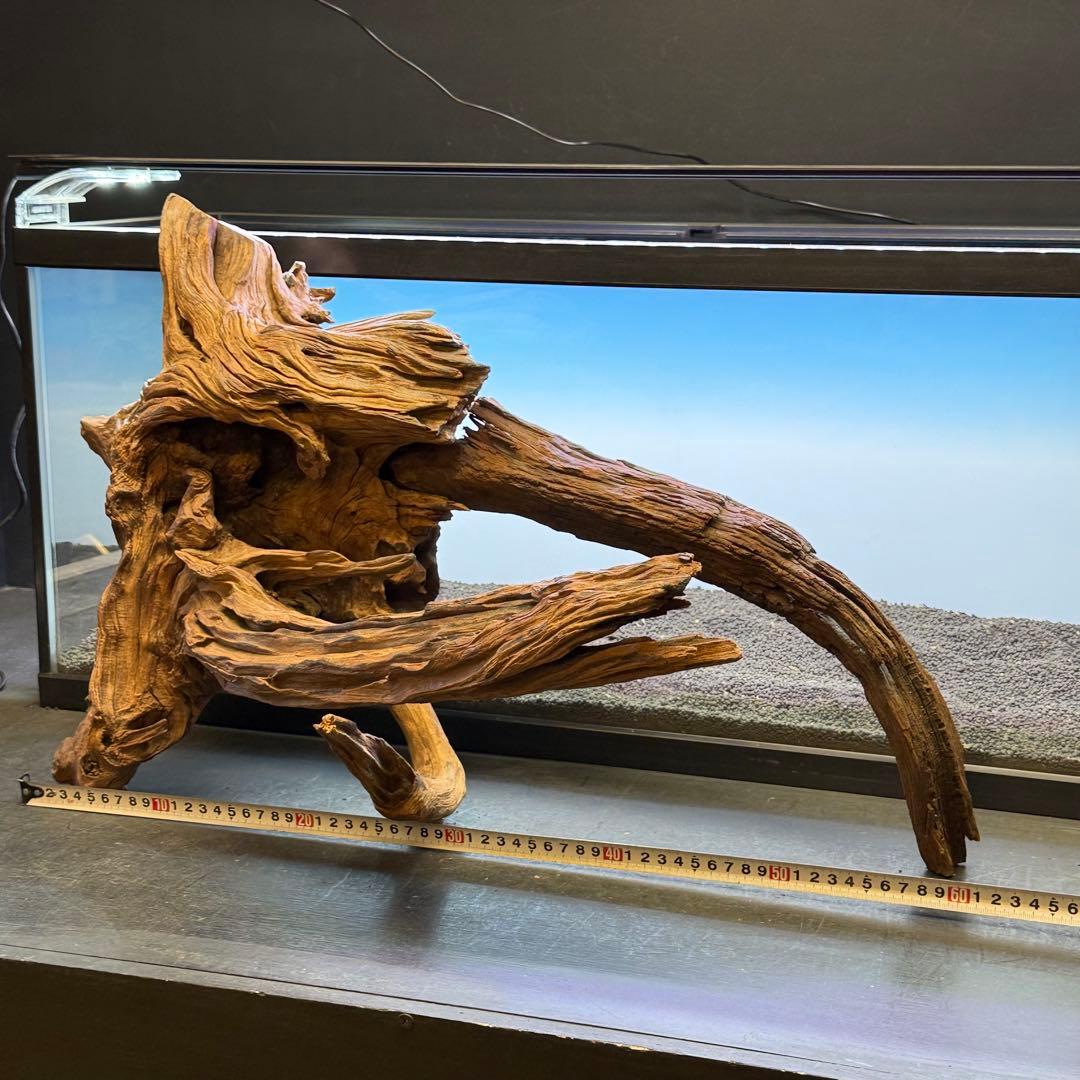 MRW-7288 特大赤系流木　2本セット　90cm水槽用　アクアリウム