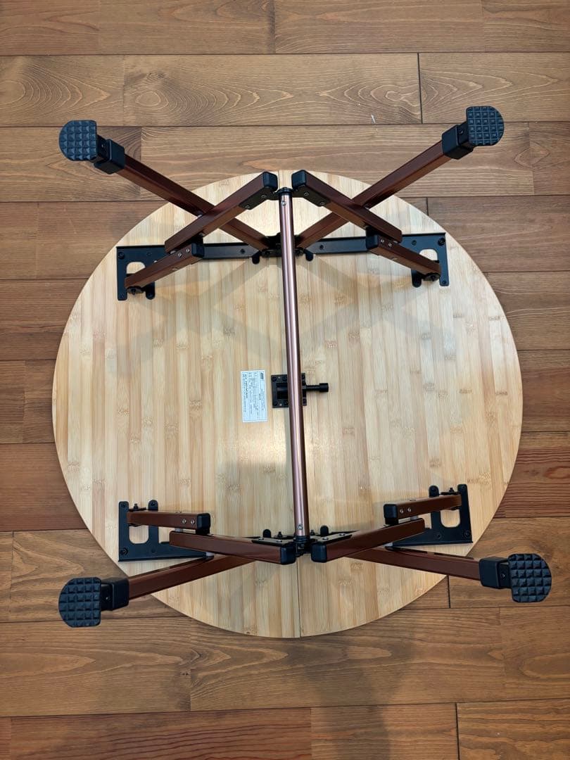 【使用少・廃盤】コールマン　コンフォートマスター　バンブーオーバルテーブル85