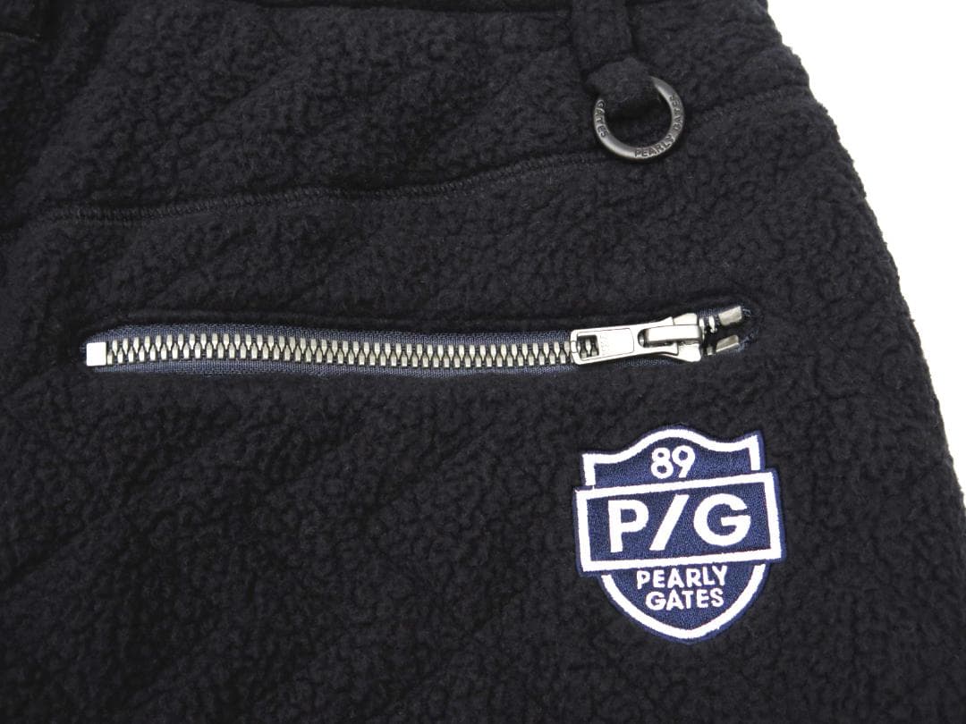 新品● パーリーゲイツ ●ポーラテック使用　キルトボア 3Dスカート　濃紺/M