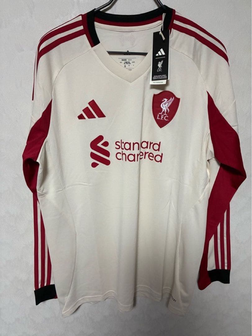 リバプール 長袖 ユニフォーム 25-26 アウェイ 3XL アディダス 新品