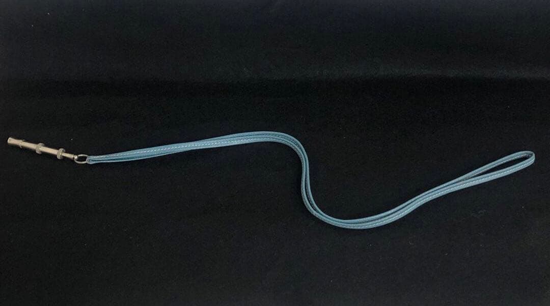 HERMES エルメス　犬笛　ドッグホイッスル　ブルージーン