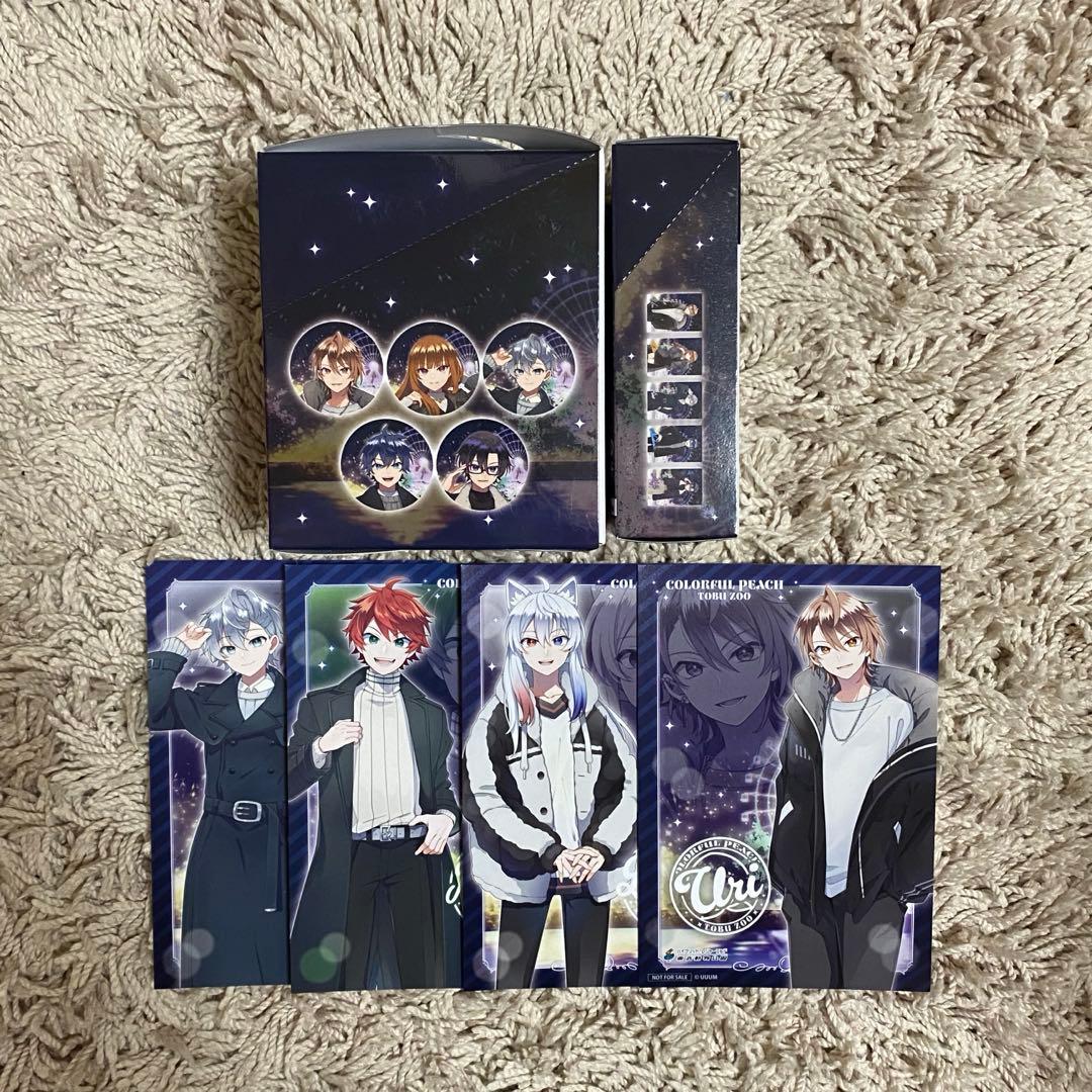 カラフルピーチ 缶バッジ ポストカード からぴち 東武動物公園　コンプセット