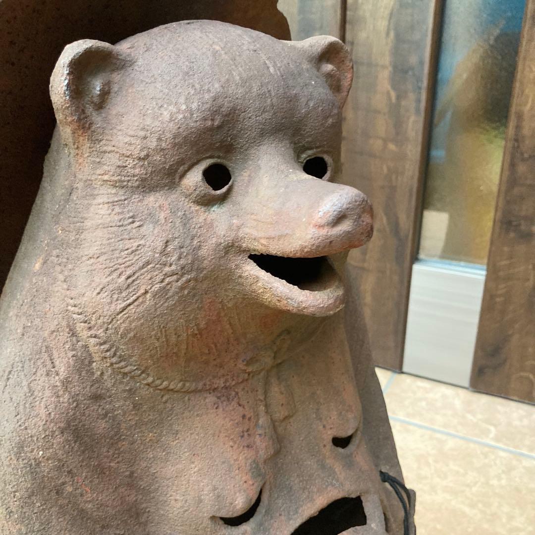 たぬき狸レトロ鉄製　柳森神社おたぬき様　福寿神の狸　STEINS;GATE信楽焼