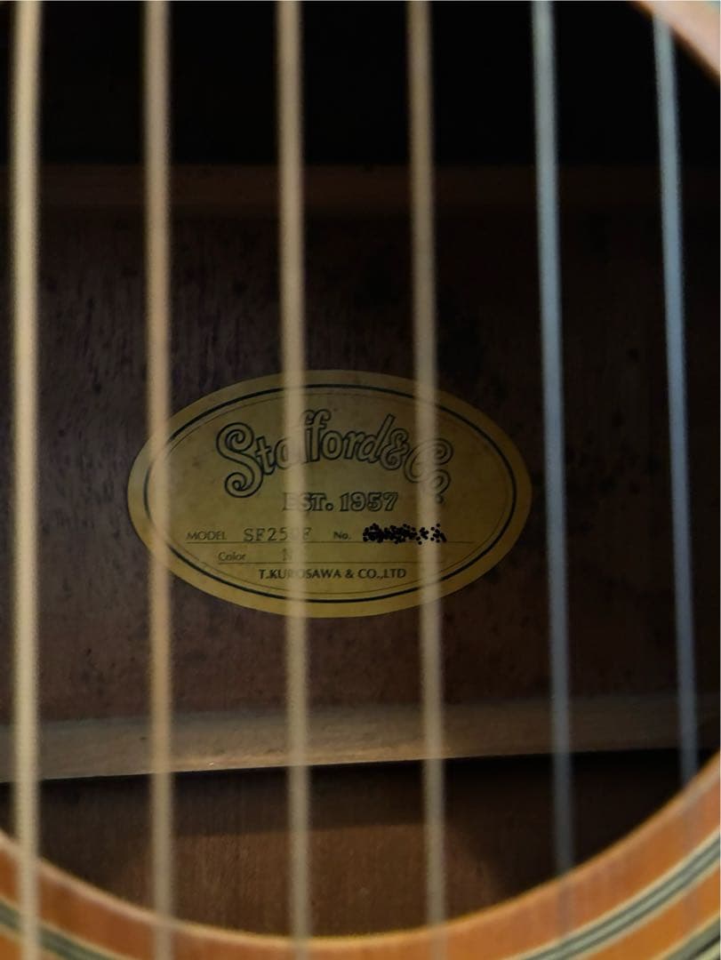 アコースティックギター STAFFORD SF-250F H.C付　本日価格