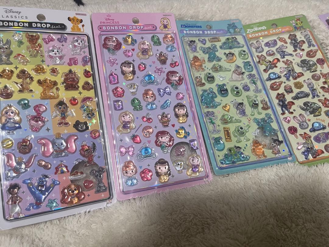 最終値下げ　ボンボンドロップシール 正規品　ディズニー　8枚セット