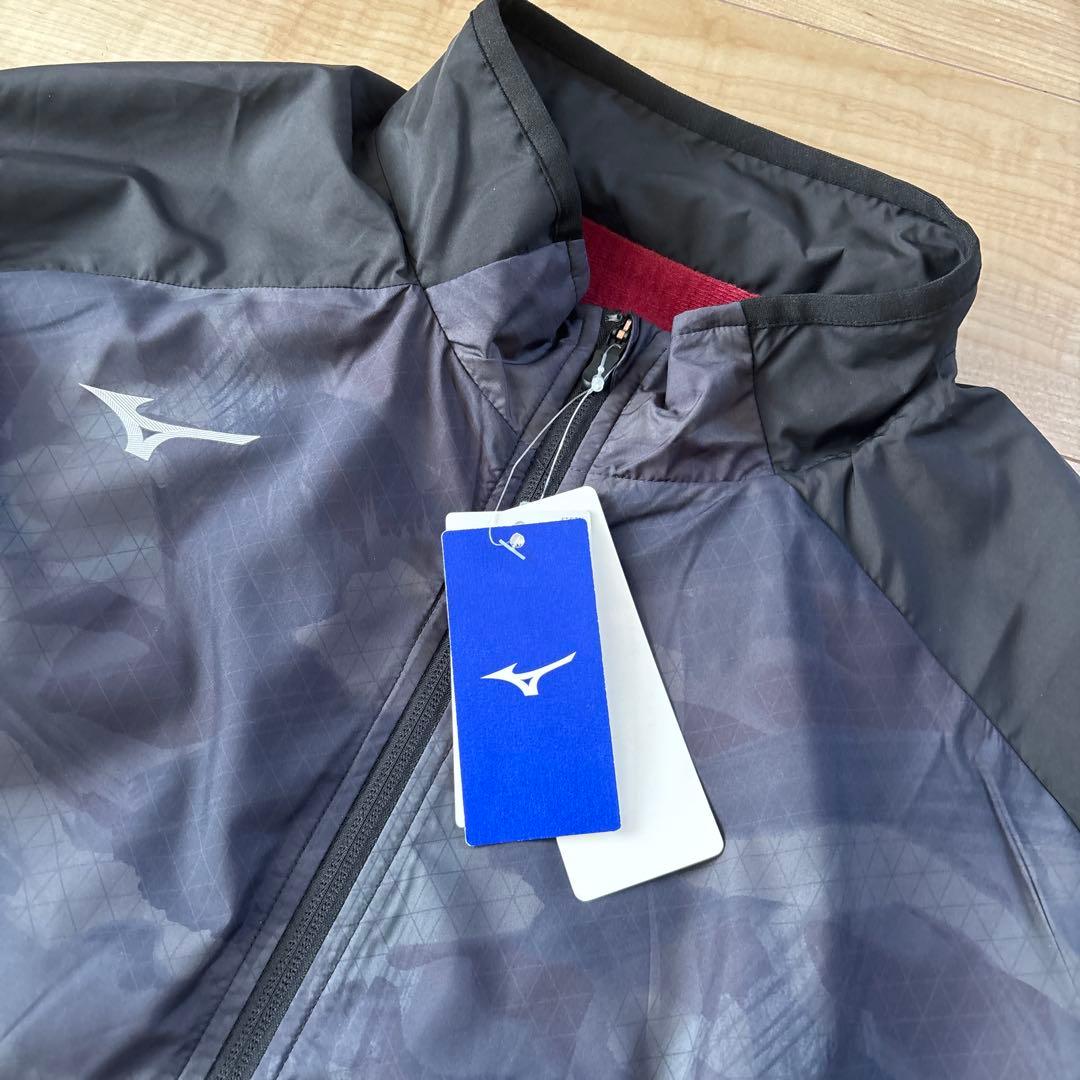 新品　ミズノ　メンズ　ブレスサーモ　軽量　あったか　ブラック　黒　スポーツ　M