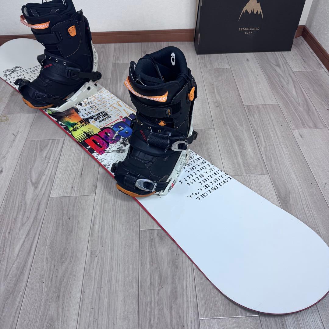 HEAD スノーボード 160cm 即乗りセットブーツ 28.5cm