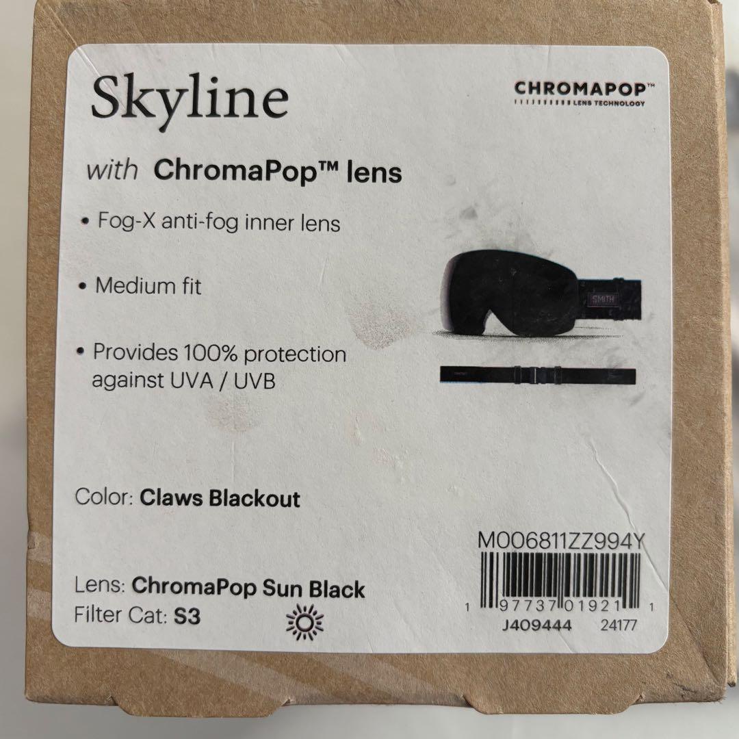 【海外輸入】Smith スミス スカイライン　ゴーグル　クロマポップ