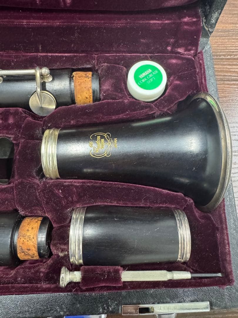 YAMAHA ヤマハ クラリネットCustom ケース付き 管楽器 現状品 中古