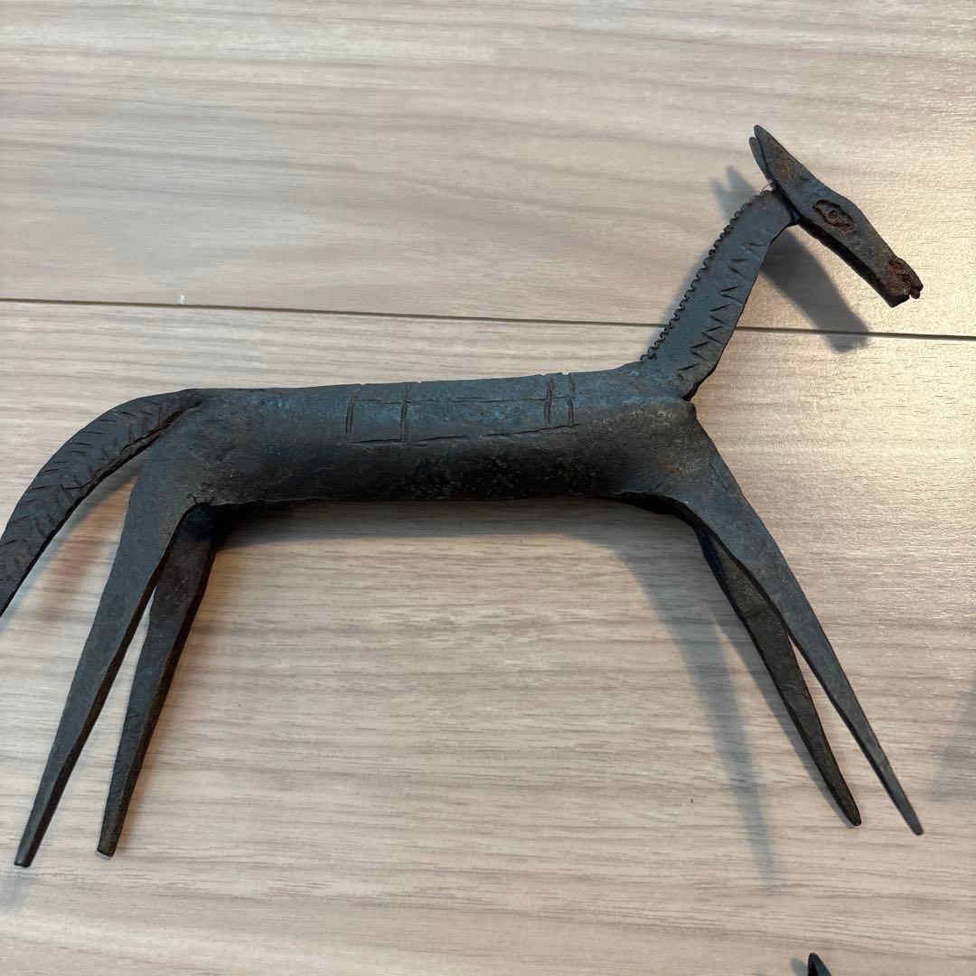 金属製動物彫刻 4点セット