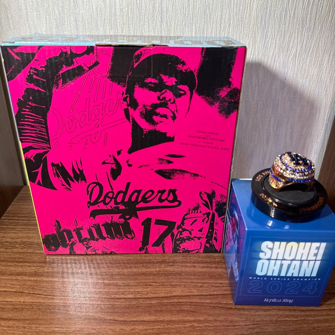 大谷翔平選手 ワールドシリーズ優勝リング ボブルヘッドセット