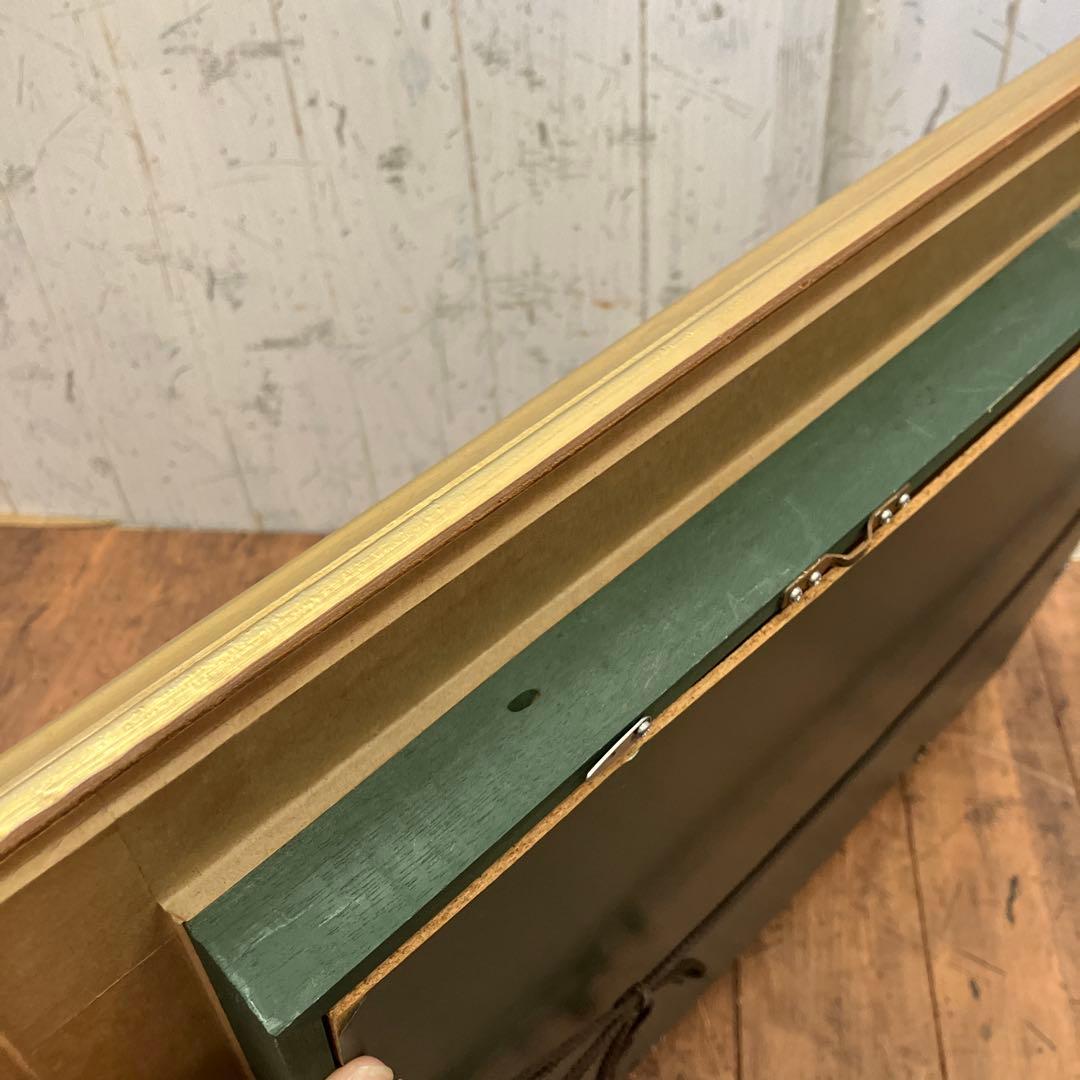 アンティーク 油絵 油彩画 風景画 街並み 町並み 絵画 額縁 額 額装