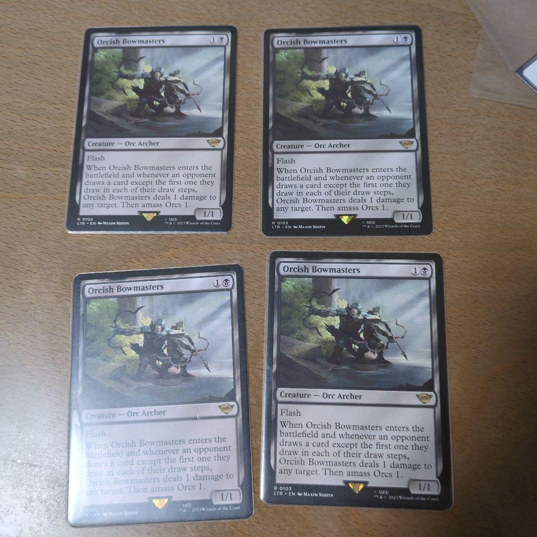 オークの弓使い　英語四枚セット