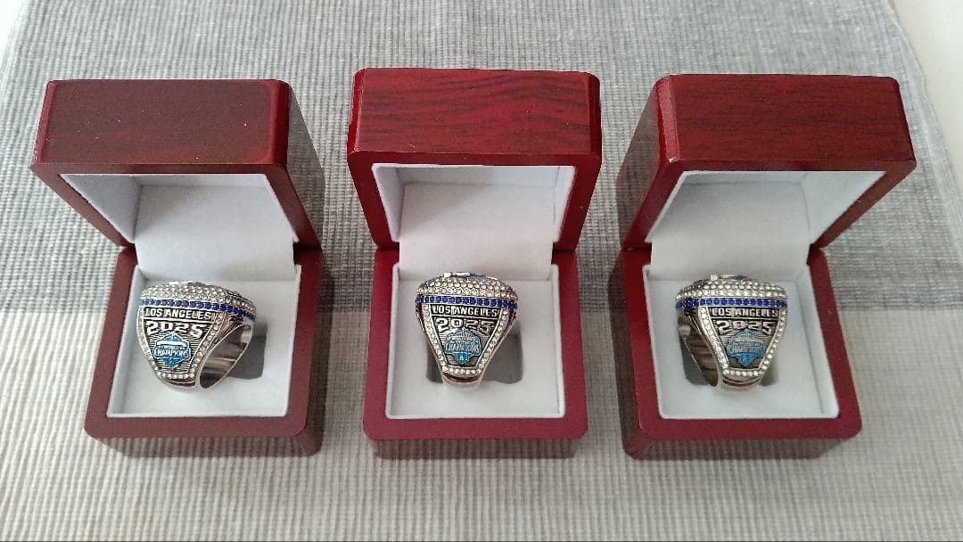 【ドジャース２０２５年：大谷・ベッツ・フリーマン】エクストラ・リング３人セット