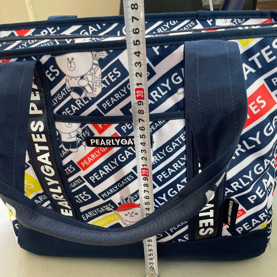 PEARLY GATES ロゴロッカーバッグ ネイビー