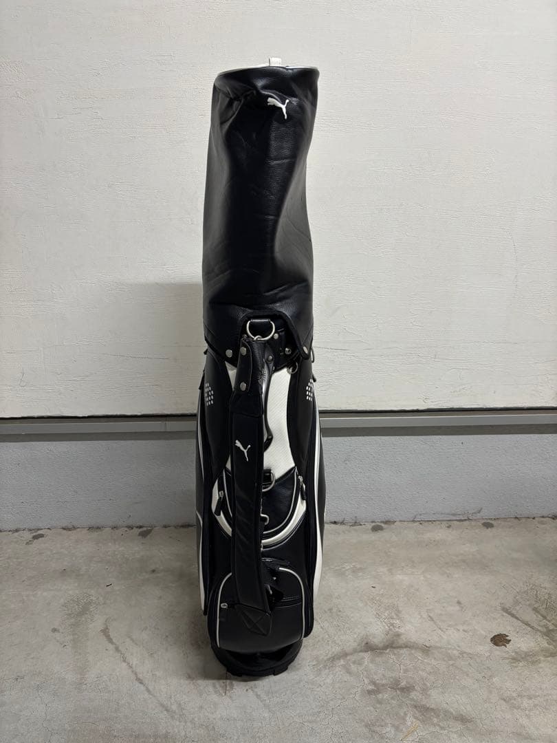 PUMA プーマ　キャディバッグ 黒/白　ゴルフバック　比較的美品