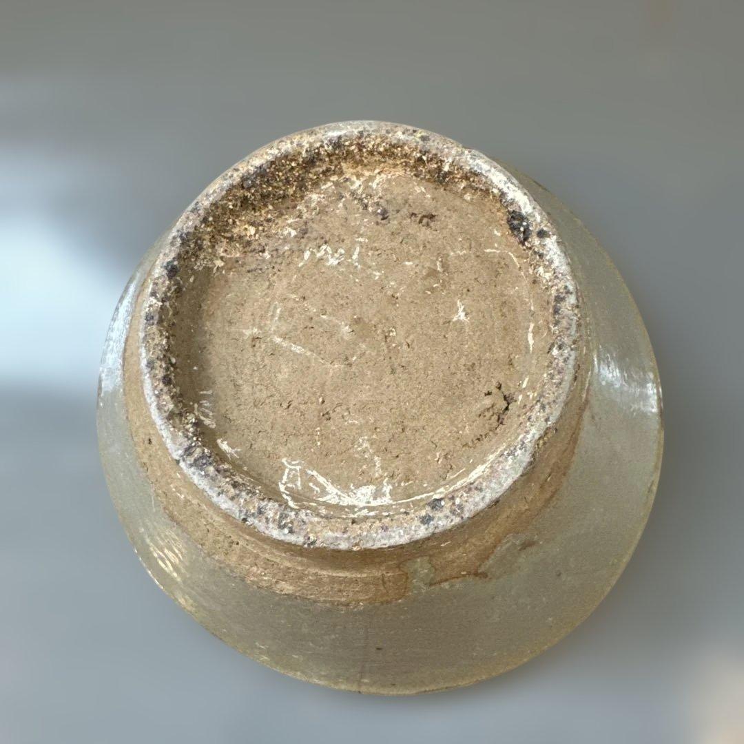 湧田焼.灰釉椀