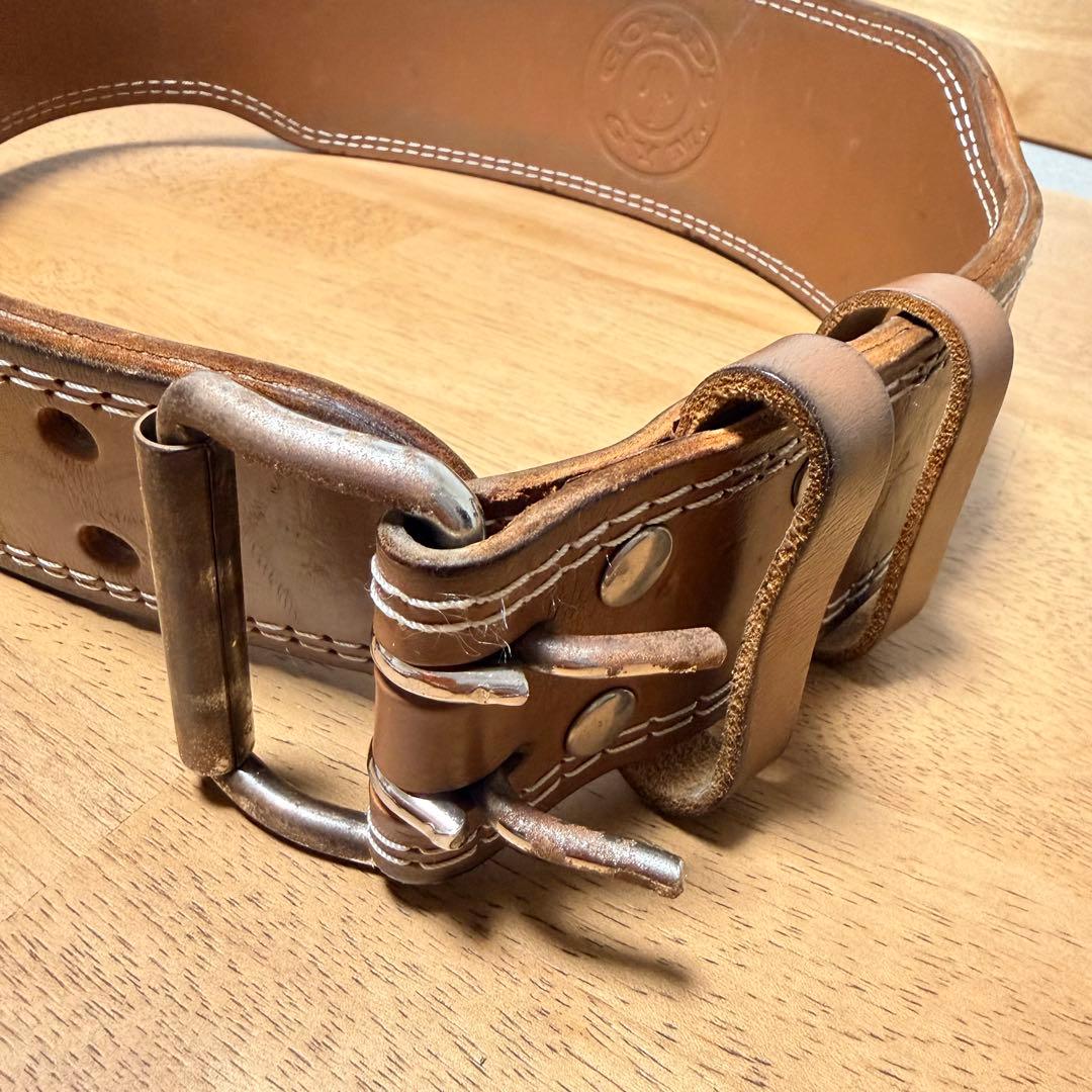 ゴールドジム　プロレザーベルト　Lサイズ