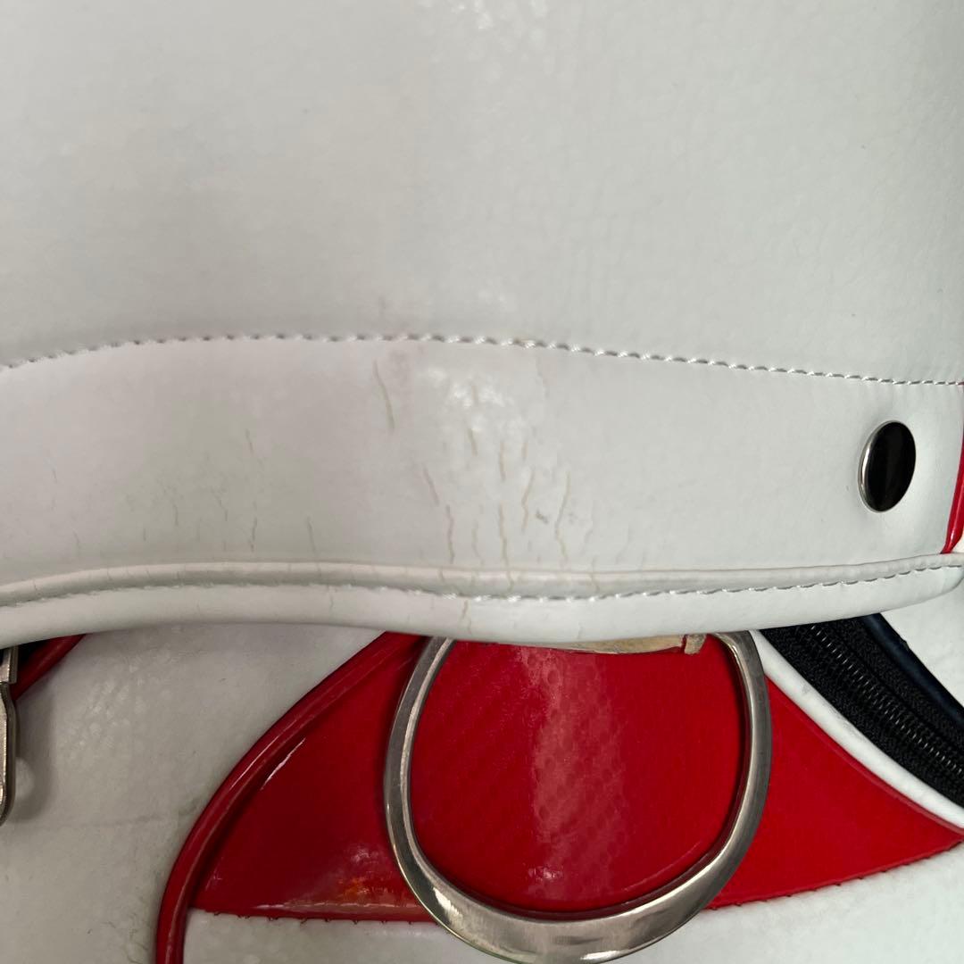 Munsingwear キャディバッグ ホワイト/レッド