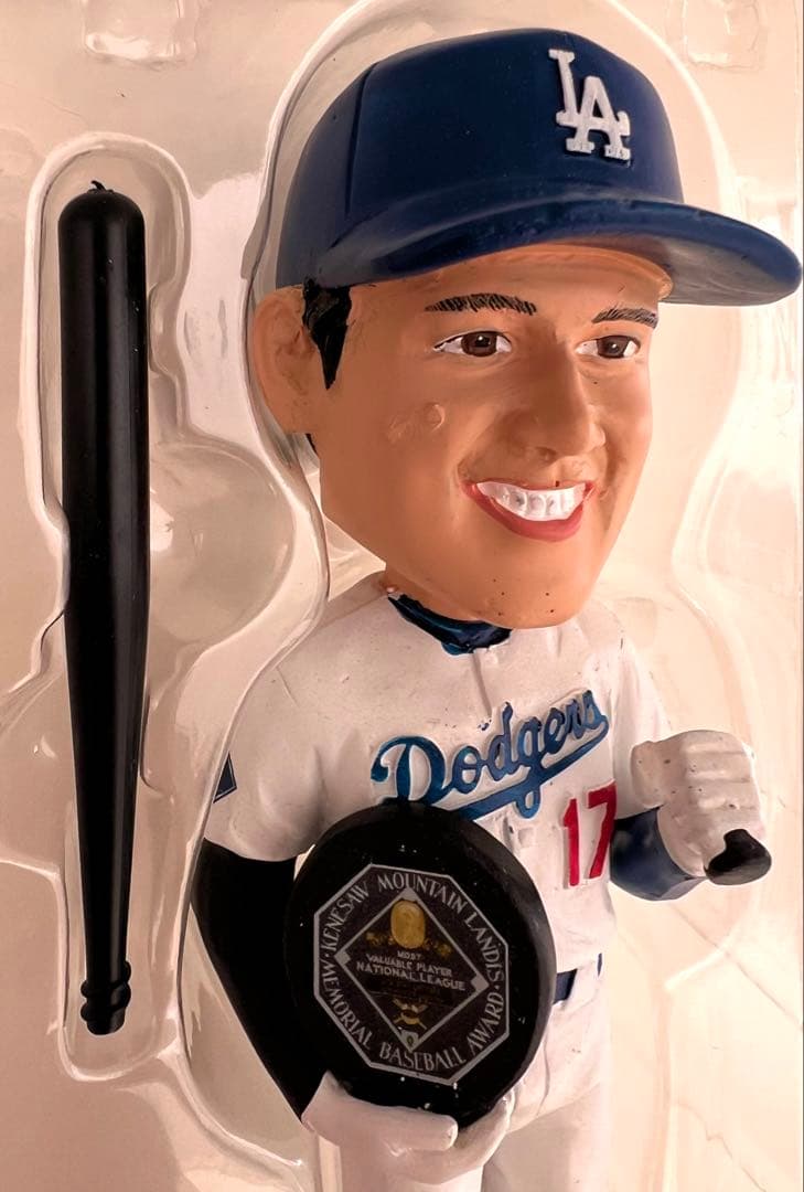 ★新品・未使用：世界に一つのレア逸品★大谷翔平2024MVPボブルヘッド粘土塗