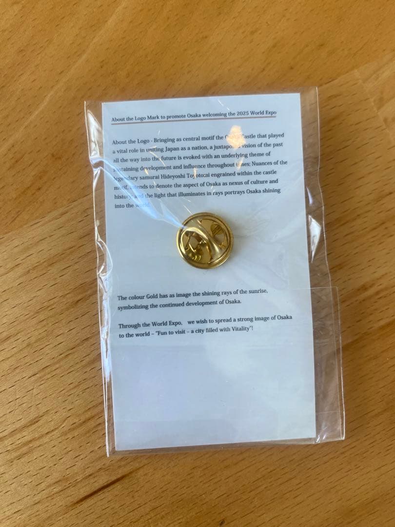 激レアEXPO 2025 OSAKA ゴールドピンバッジ