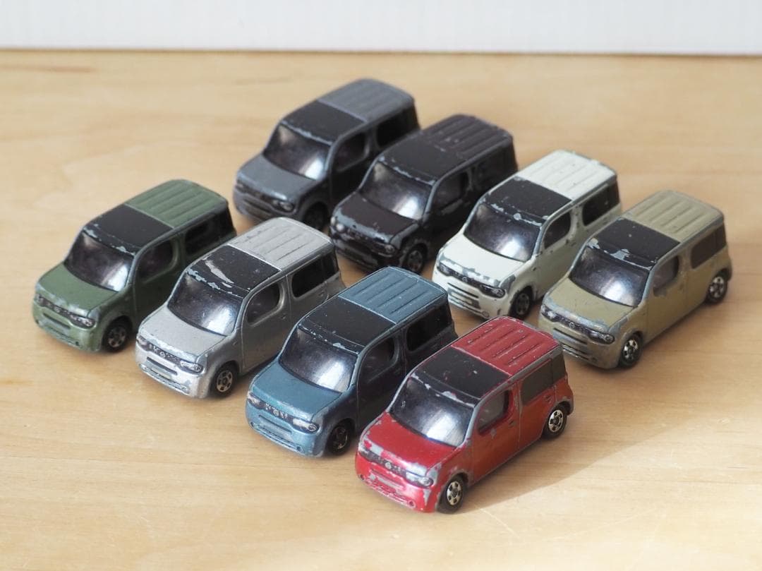 非売品 トミカ★日産 キューブ 8台セット カラーサンプル CUBE ミニカー