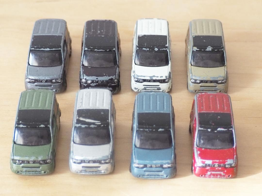 非売品 トミカ★日産 キューブ 8台セット カラーサンプル CUBE ミニカー