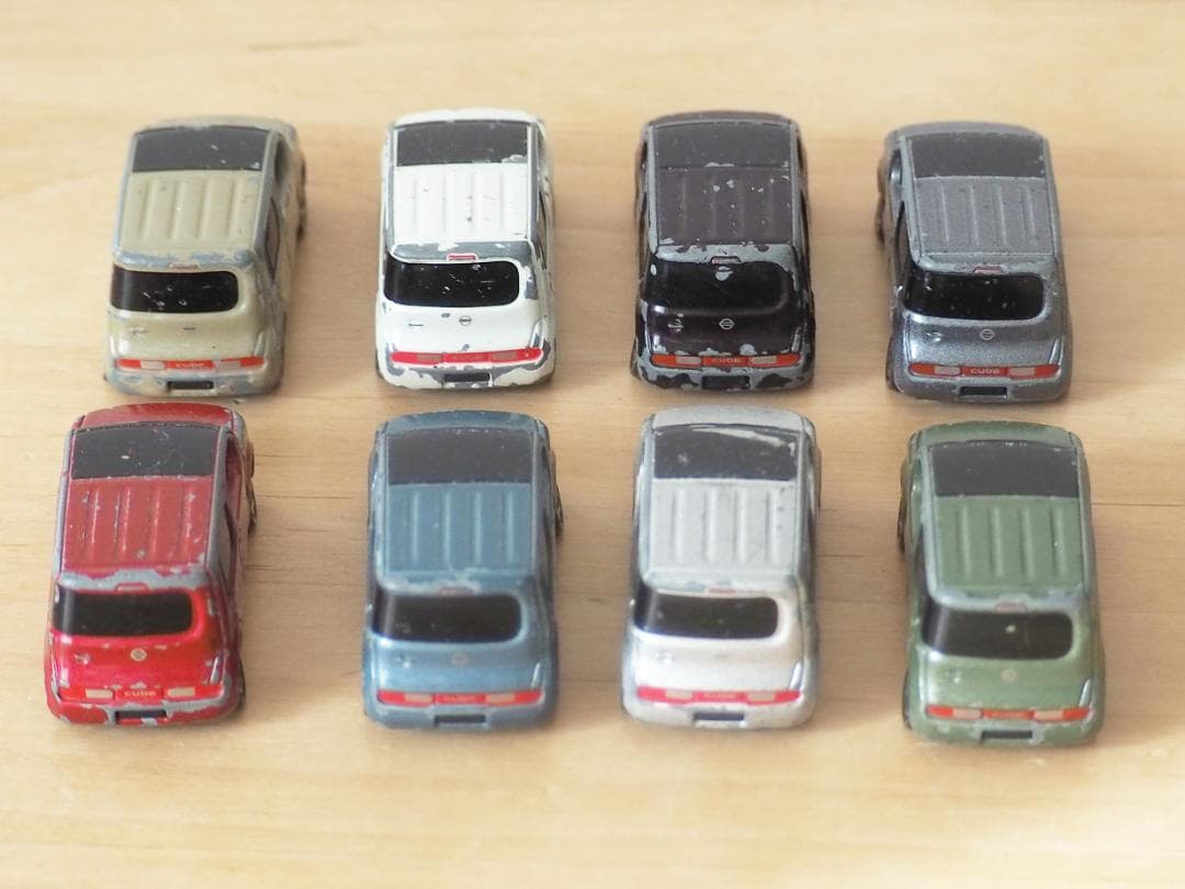 非売品 トミカ★日産 キューブ 8台セット カラーサンプル CUBE ミニカー