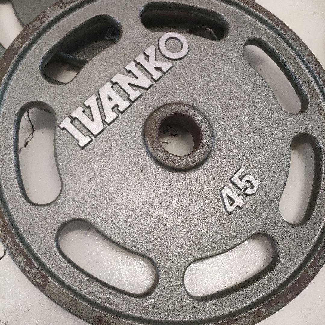 7/1001m01 IVANKO 45ポンド ダンベルプレート　2枚
