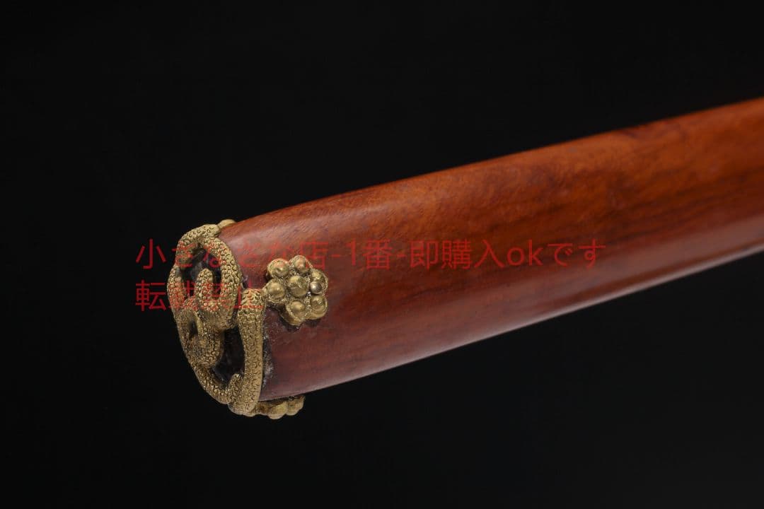 シンプル梅唐横刀酸枝木タイプ 古兵器 武具 刀装具 日本刀 模造刀 居合刀