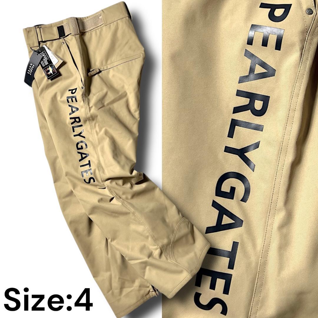 ベージュ パーリーゲイツ 定3.9万 防汚防水防風 ストレッチ スノーウェア M