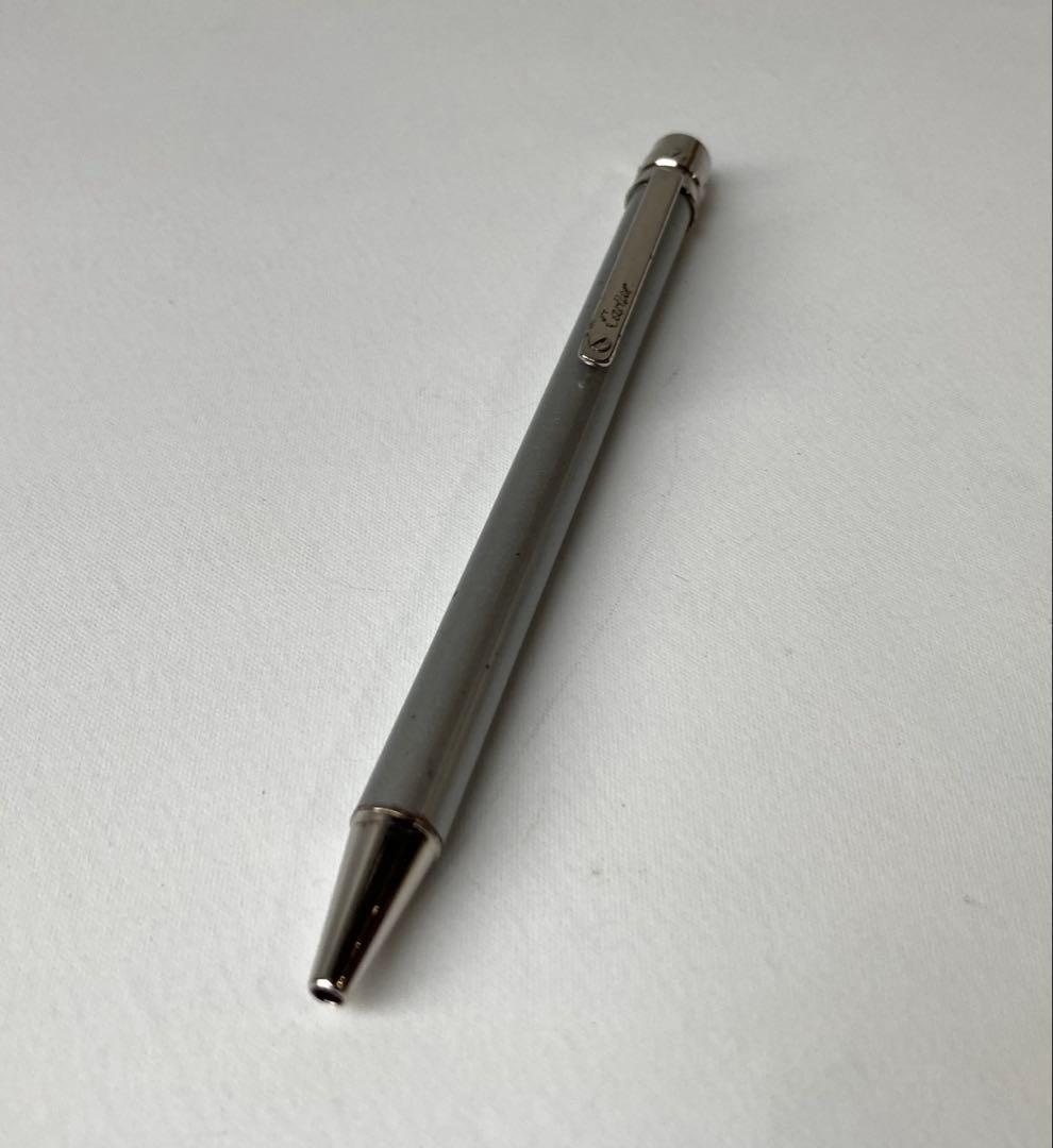 カルティエ　サントスドゥ　ブラッシュドメタル　パラジウムフィニッシュ　ボールペン
