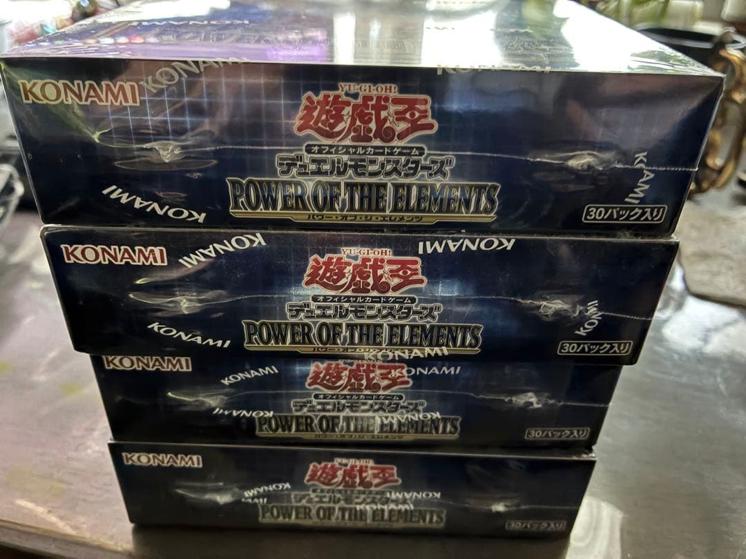 遊戯王OCG POWER OF THE ELEMENTS 30パック×４