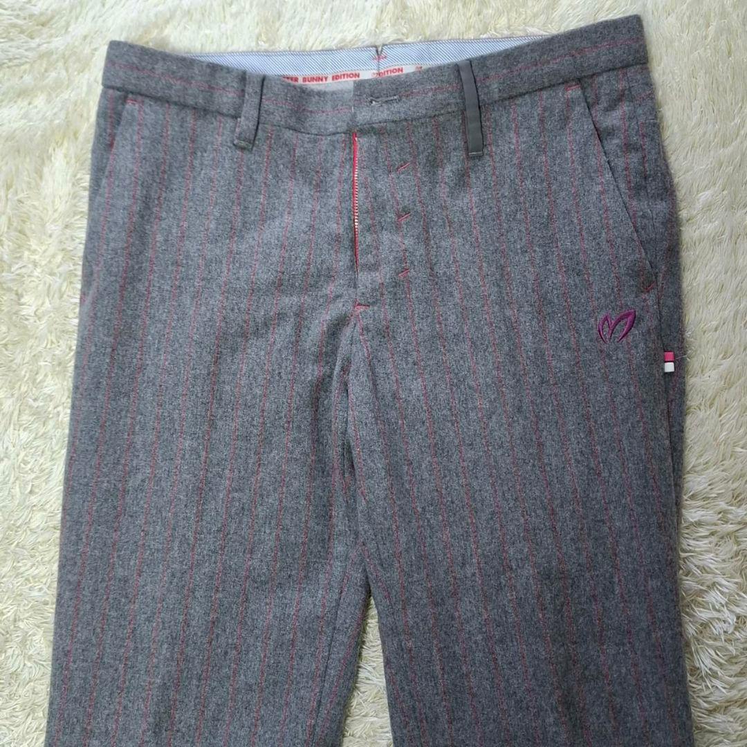 マスターバニーエディション ゴルフ パンツ 5 日本製 毛混 洗濯済
