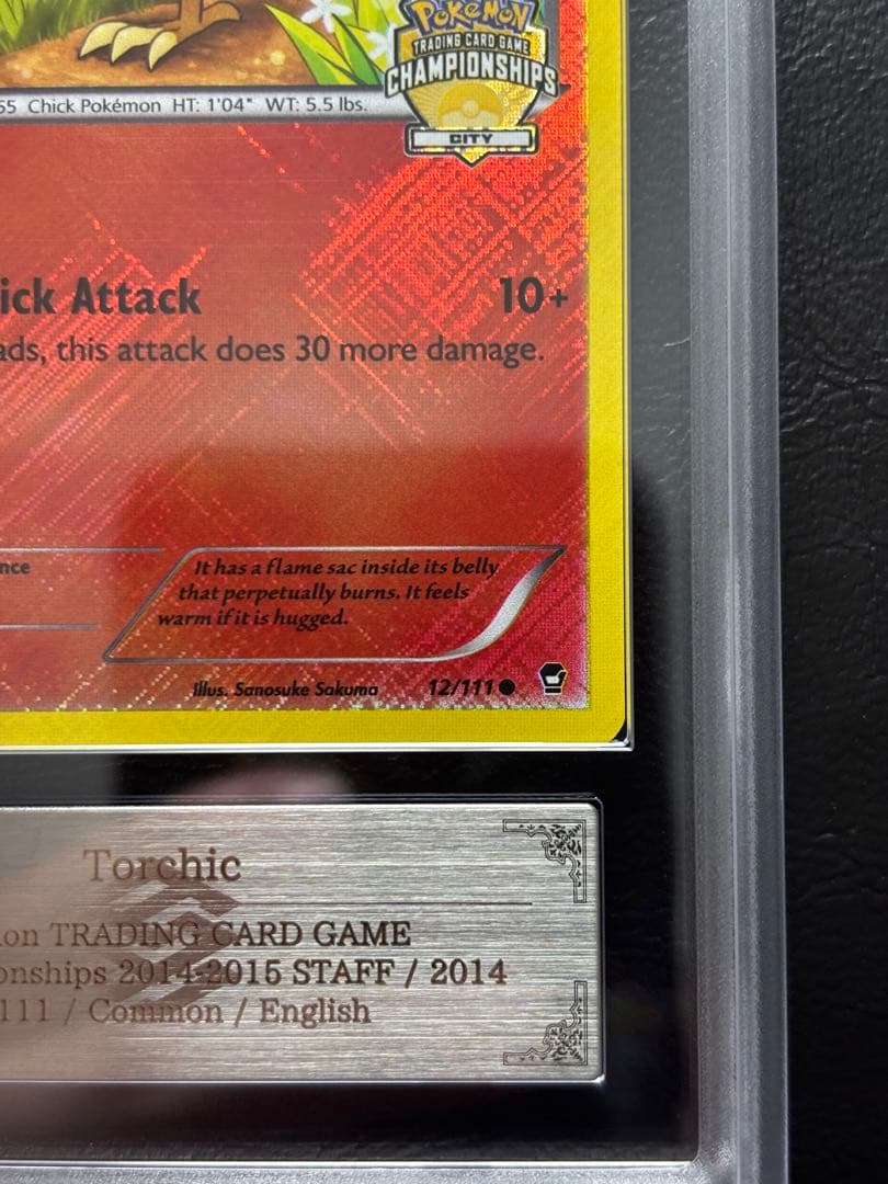 【ARS AU 真贋鑑定】アチャモ 英語 12/111 シティ STAFF