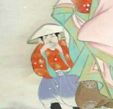 掛け軸/常盤雪中