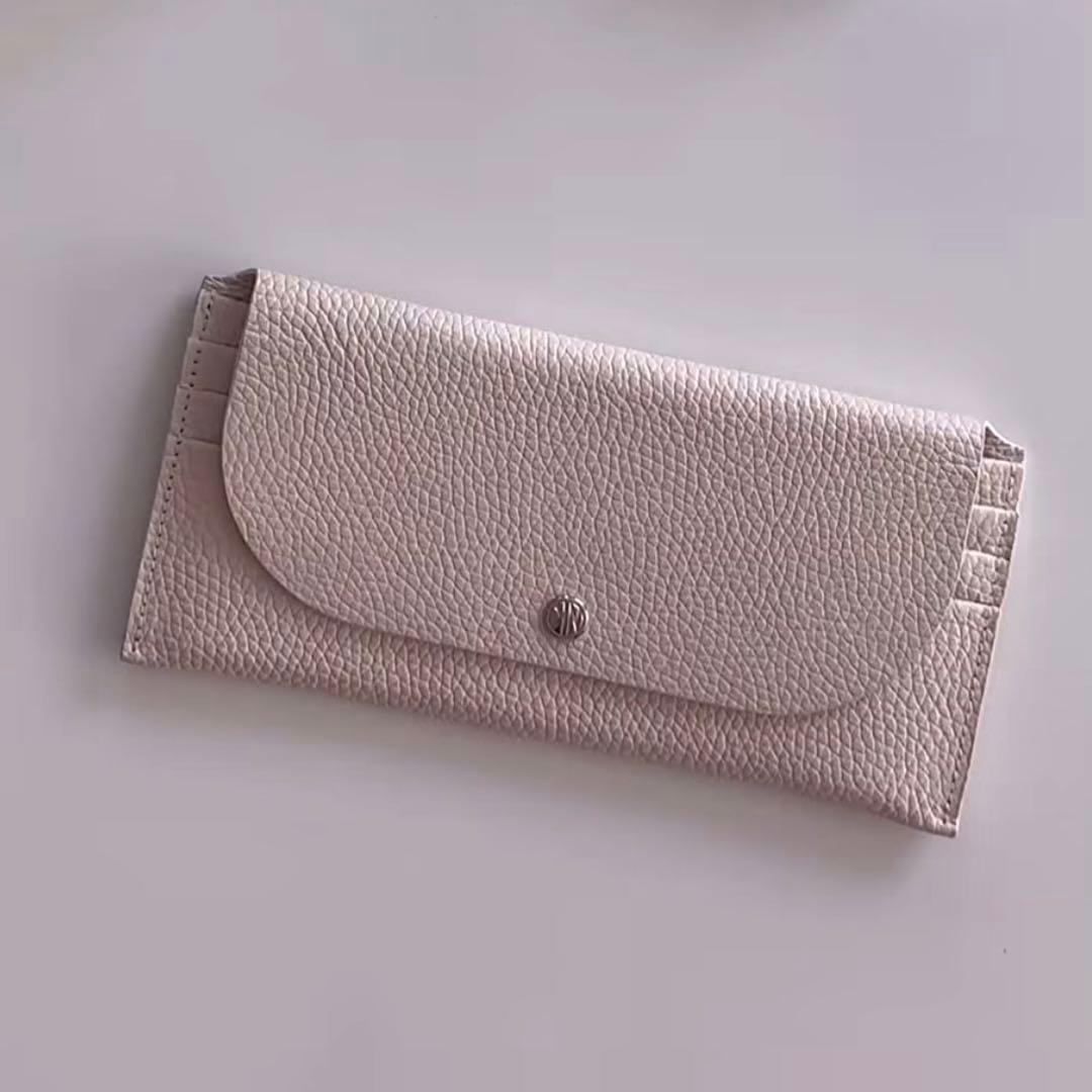 早い者勝ち　韓国　バインダー　貯金　長財布　薄い財布　アイボリー　ホワイト