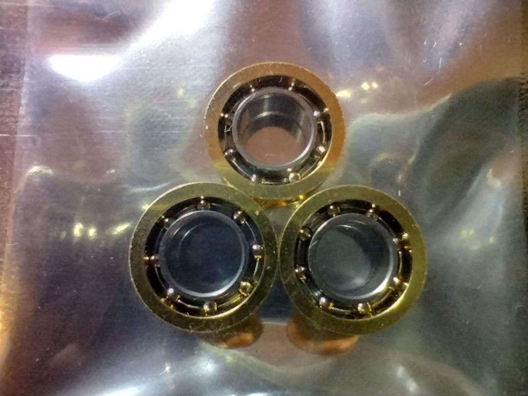 【新品】Cサイズ凹型ベアリング ゴールド 6個