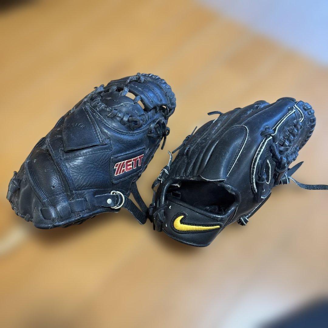 たなは　ZETT NIKE 硬式野球グローブ 黒