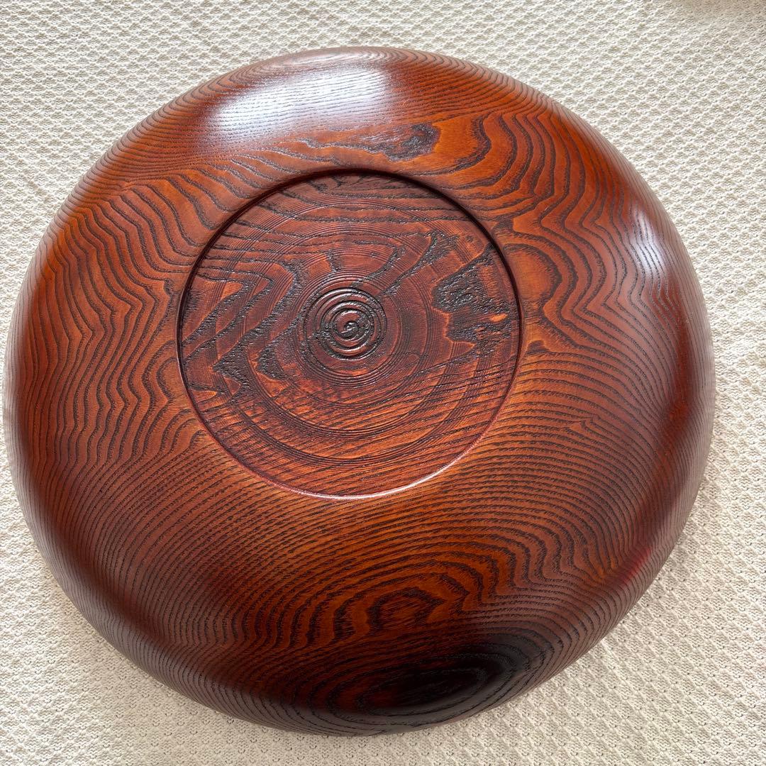 【特大】大鉢　菓子鉢　拭き漆