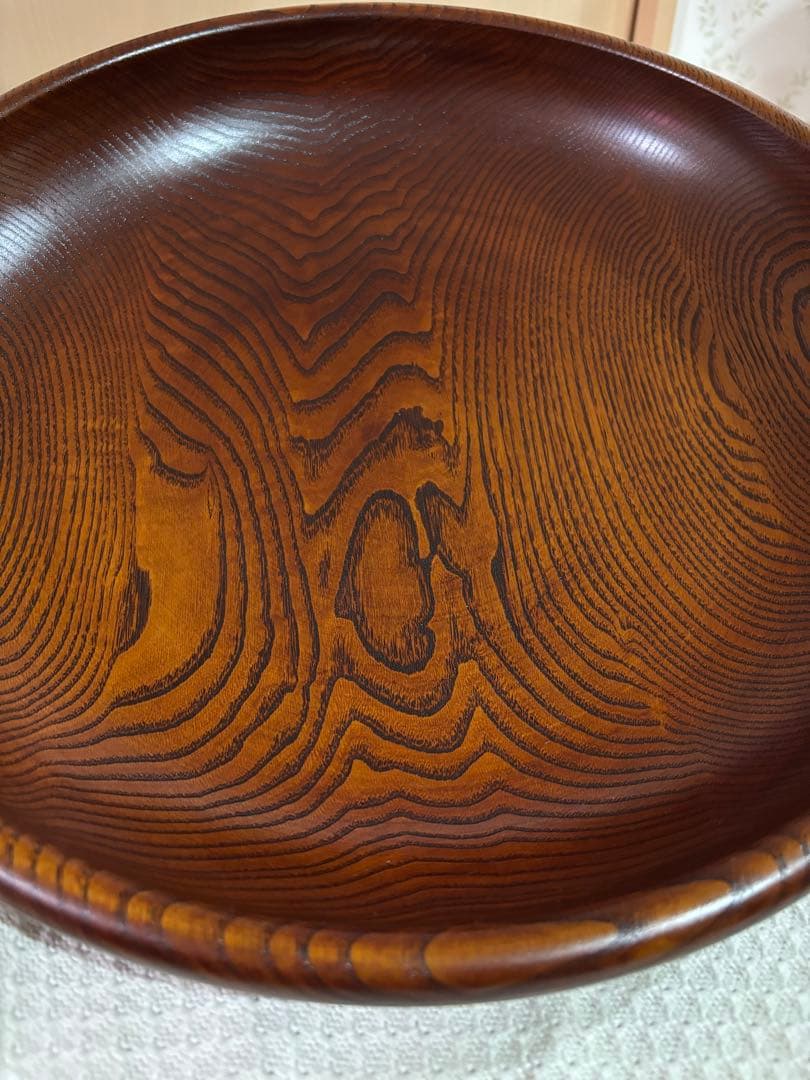 【特大】大鉢　菓子鉢　拭き漆