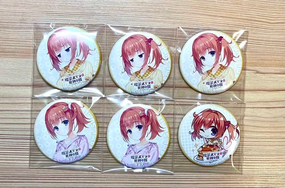 ゆずソフト コラボカフェ 缶バッジ 墨染希