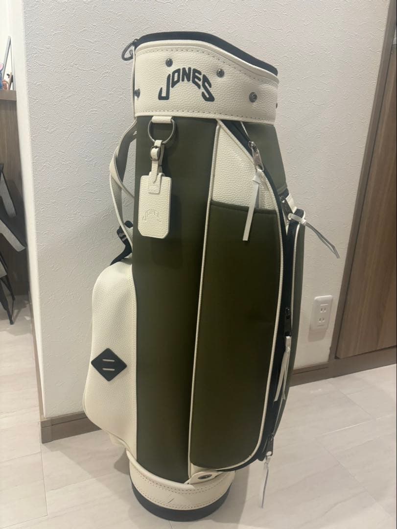 JONES スタンド式キャディバッグ オリーブグリーン