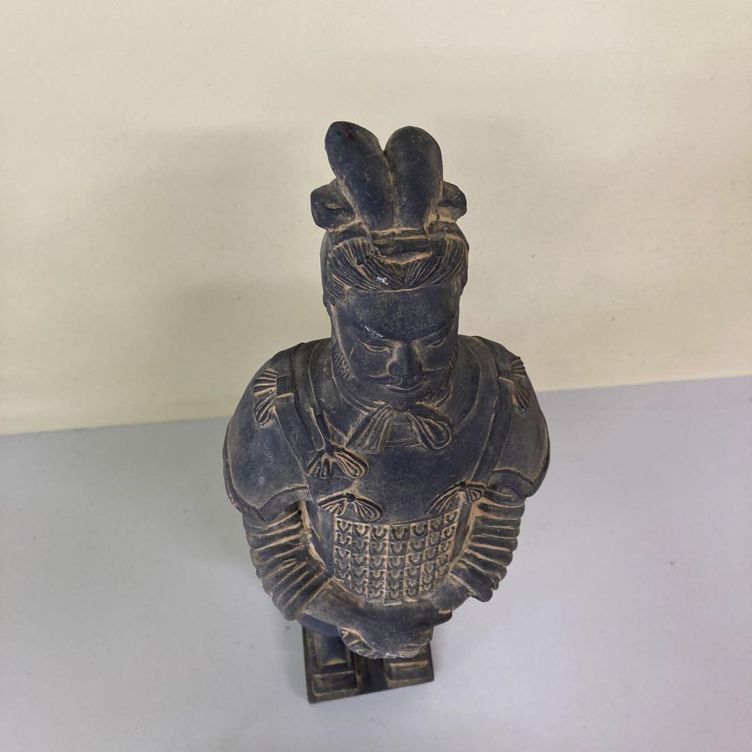 E4 兵馬俑 置物 オブジェ 始皇帝 始皇帝陵 秦の始皇帝 将軍 武官 中国骨董