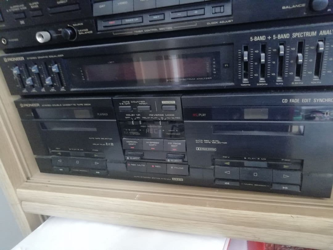 パイオニア プライベートコンポ  アンプチューナーダブルカセットデッキのみ