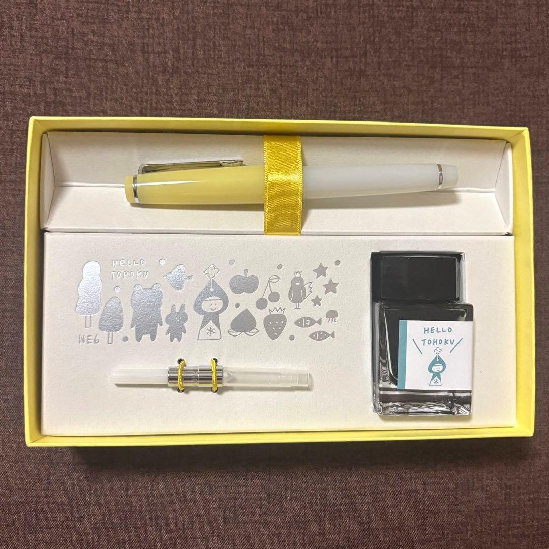 mizutama NE6コラボ 万年筆インクセット「夏降るレモン。」
